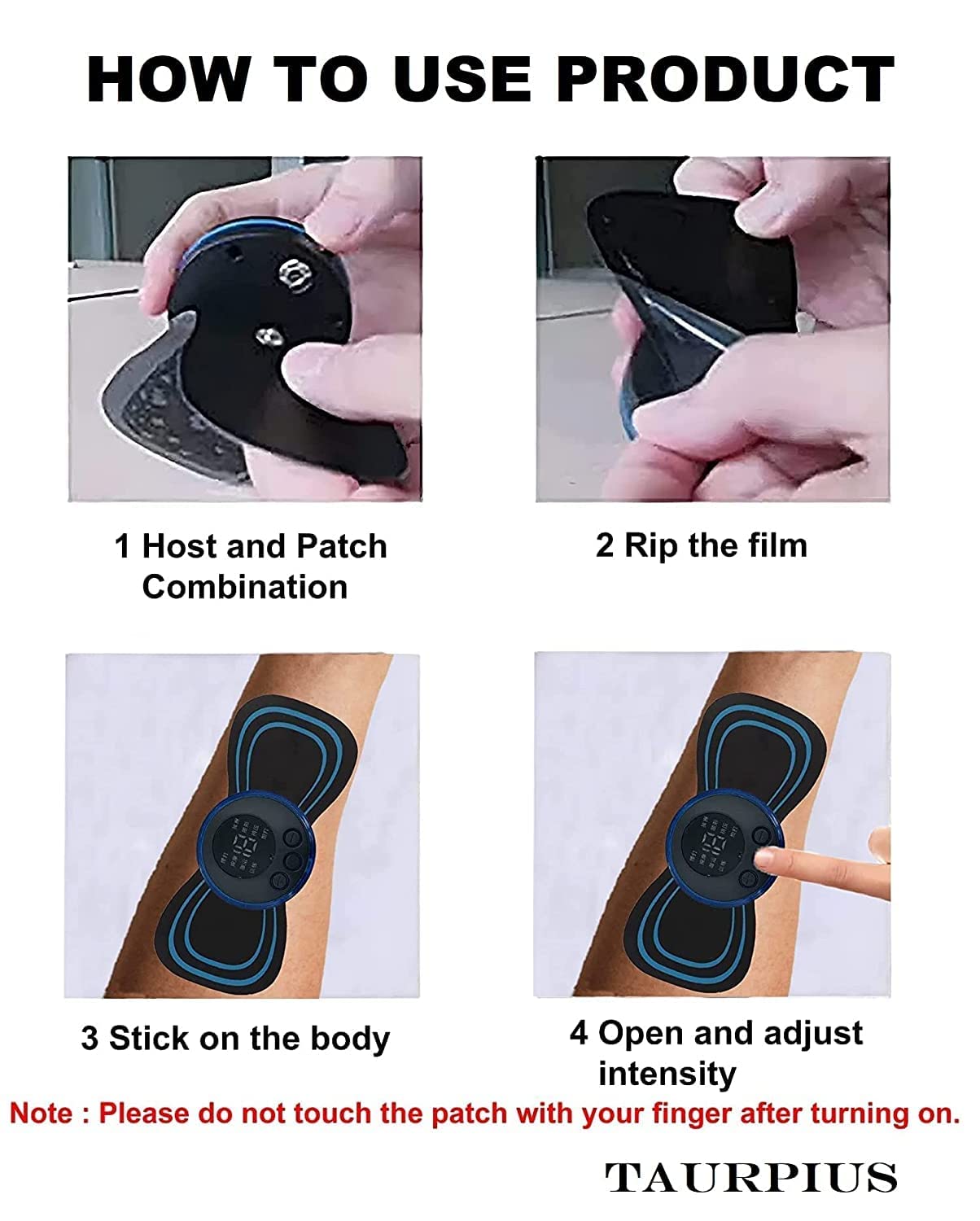 Mini Massage Machine Mini Massager Portable Rechargeable Full Body Massager For Pain Relief With 8 Mode Ems Neck Cervical Massager (Body Massager)