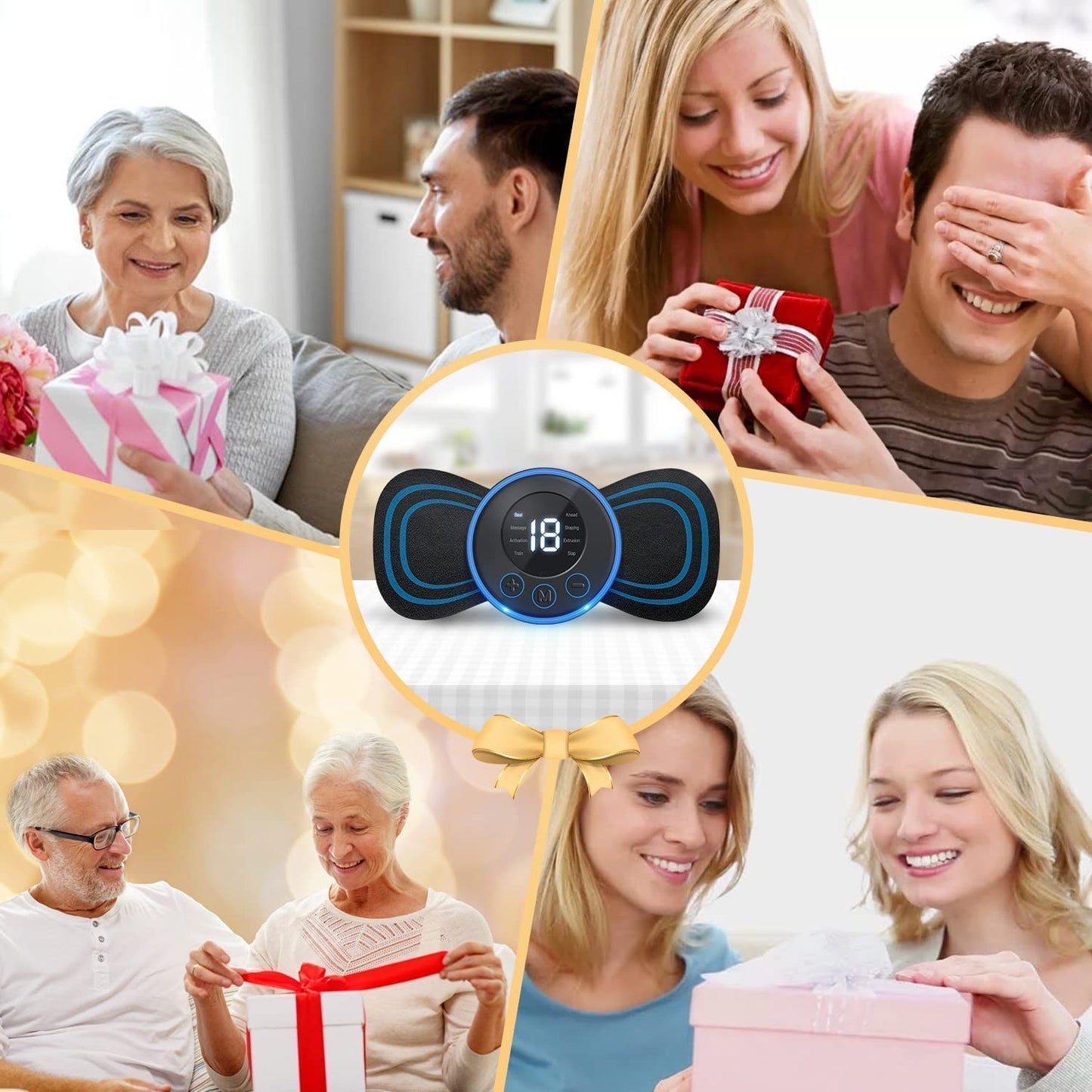 Mini Massage Machine Mini Massager Portable Rechargeable Full Body Massager For Pain Relief With 8 Mode Ems Neck Cervical Massager (Body Massager)