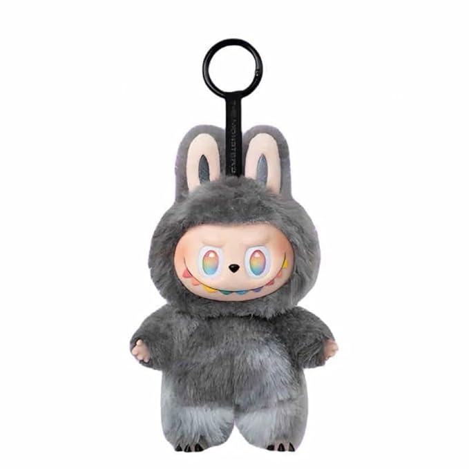 Labubu Doll Plush Soft Keychain Toy, Blind Box Mystery Figure, Soft Furry Design, Cute Kids Birthday Animal Baby Boys/Girls Random Color
